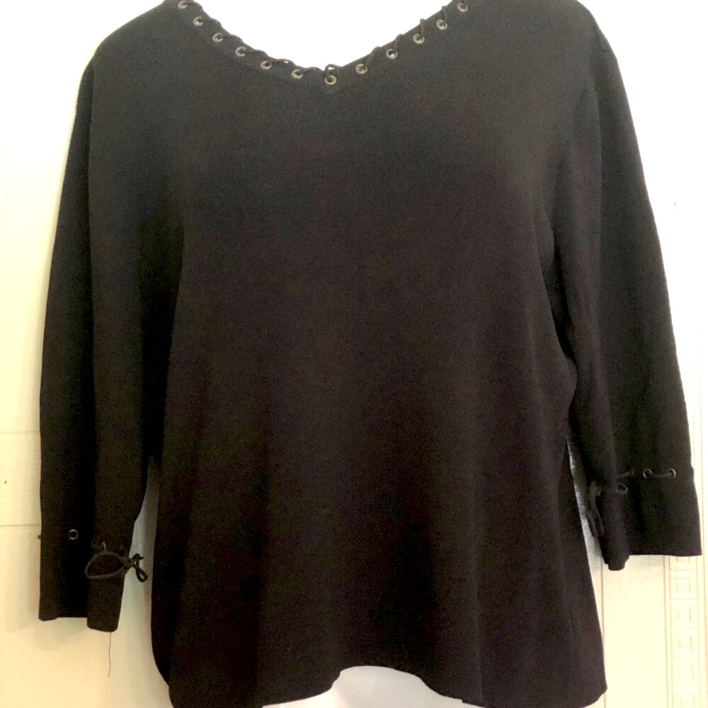Joseph A. Viscose 3/4 sleeve top. Size 1 X